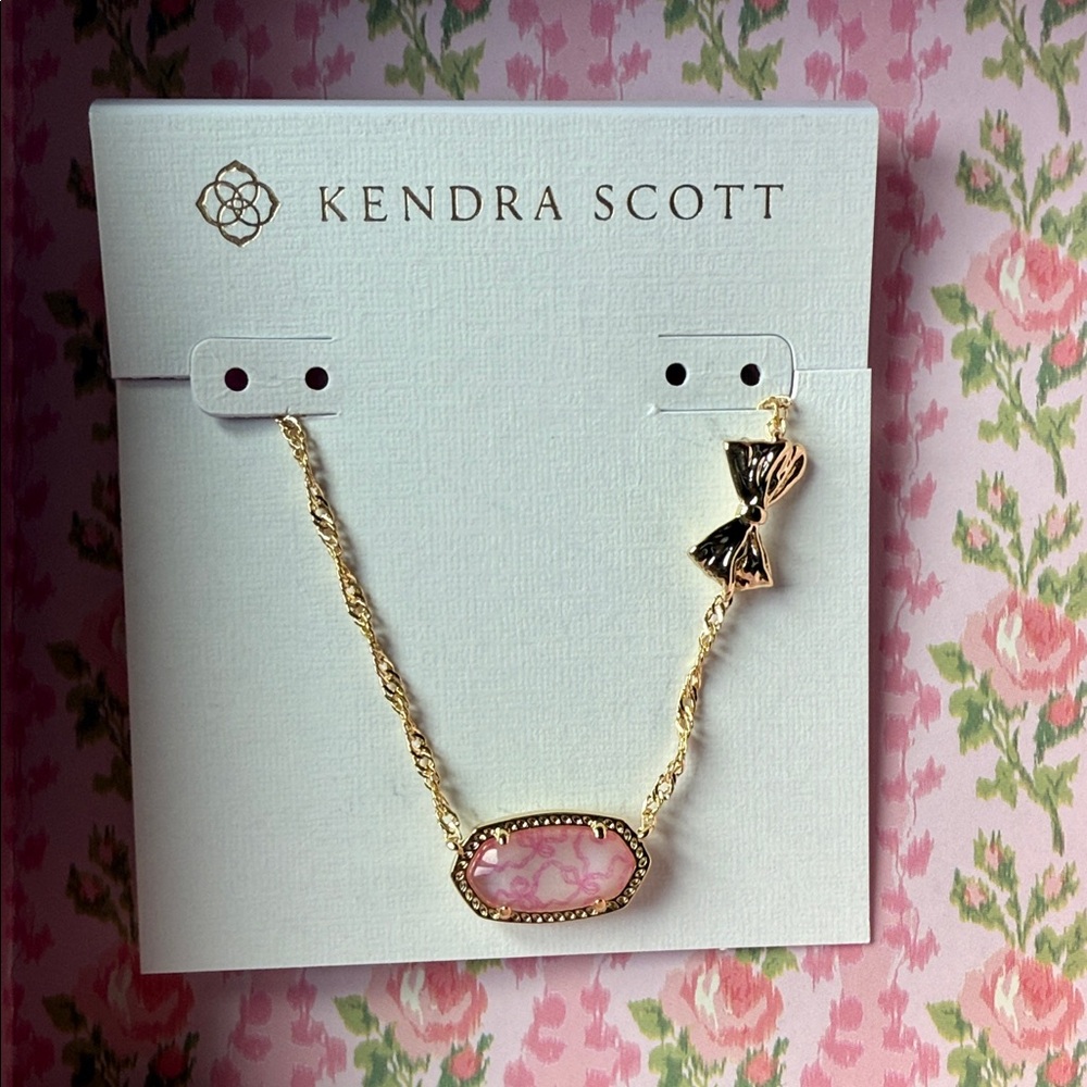 LoveShackFancy X Kendra Scott Bow Necklace - Picture 2 of 4